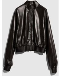 Gucci - Soft Nappa Leather Bomber Jacket - Lyst