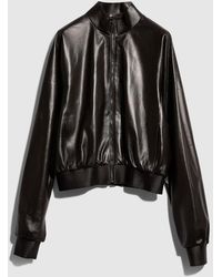 Gucci - Soft Nappa Leather Bomber Jacket - Lyst