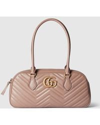 Gucci - GG Marmont Medium Top Handle Bag - Lyst