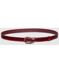 Gucci - Cintura Sottile Con Fibbia Dionysus, Taglia 100 - Lyst