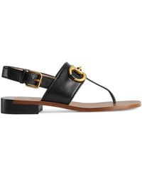 Sandalias planas Gucci de mujer: hasta el 49 % de descuento | Lyst