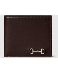 Gucci - Bi-Fold Wallet With Horsebit, Leather - Lyst