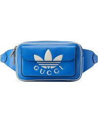 Gucci Sac ceinture à motif Trefoil adidas x - Bleu