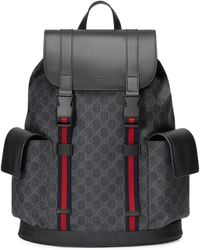 black and grey gucci backpack