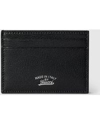 Gucci - Lira Card Case, Leather - Lyst