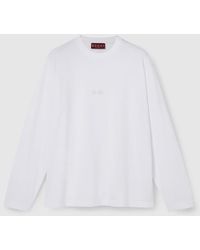 Gucci - Long-Sleeve Cotton Jersey T-Shirt - Lyst