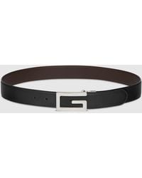 Gucci - Reversible Belt With Square G Buckle - Lyst