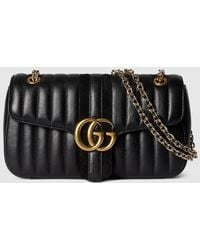 Gucci - Gg Marmont Medium Shoulder Bag, Leather - Lyst