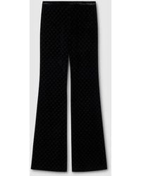 Gucci - Gg Stretch Devoré Velvet Pants - Lyst