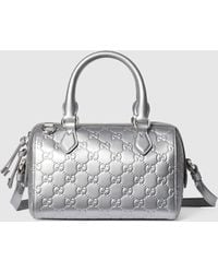 Gucci - Gg Emblem Small Boston Bag - Lyst