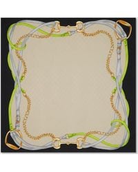 Gucci - Carré En Jacquard De Soie Gg À Imprimé - Lyst