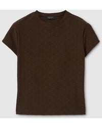 Gucci - Gg Jersey Jacquard T-Shirt - Lyst