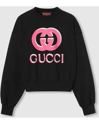 Gucci - Printed Cotton Jersey Sweatshirt, , , Ready-To-Wear - Lyst