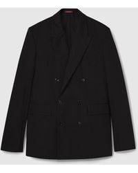 Gucci - Chaqueta De Popelina Con Botonadura Doble, Talla - Lyst