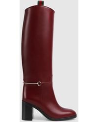 Gucci - Boot With Slim Horsebit - Lyst