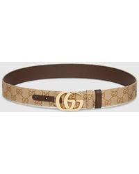 Gucci - Cut Gg Marmont Reversible Belt, Size 100 - Lyst