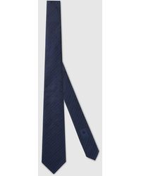 Gucci - Interlocking G Silk Jacquard Tie - Lyst