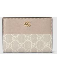 Gucci - Bi-Color Gg Marmont Small Wallet, Leather - Lyst