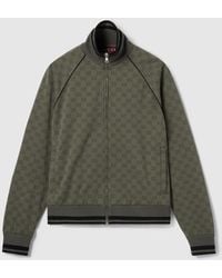 Gucci - Chaqueta Jacquard Con Cremallera Y Gg, Talla - Lyst