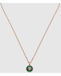 Gucci - Interlocking 18K Chain Necklace - Lyst