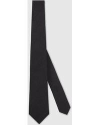 Gucci - Gg Silk Cotton Tie - Lyst