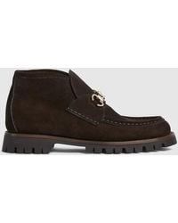Gucci - ホースビット ウィメンズ アンクルブーツ, ブラウン, レザー - Lyst