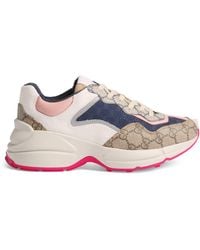womens pink gucci sneakers