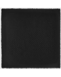 Gucci - Gg Wool And Silk Jacquard Shawl, Wool - Lyst