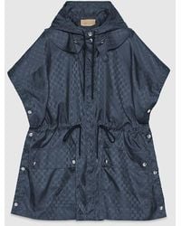 Gucci - GG Nylon Jacquard Hooded Jacket - Lyst