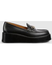 Gucci - Mocassino Donna Con Plateau E Morsetto, Taglia - Lyst