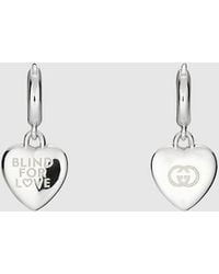 Gucci - Blind For Love Hoop Earrings - Lyst