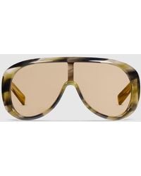 Gucci - Rectangular Frame Sunglasses - Lyst