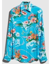 Gucci - Printed Fluid Fabric Shirt - Lyst