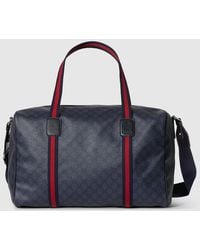 Gucci - Medium Duffle Bag With Web, Fabric - Lyst