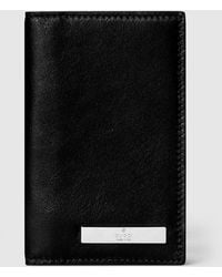 Gucci - Card Case With Metal Tag - Lyst