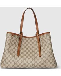 Gucci - Gg Emblem Large Tote Bag, Gg Canvas - Lyst