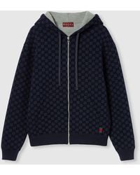 Gucci - Veste Zippée En Double Jersey De Viscose Imprimé, Taille - Lyst