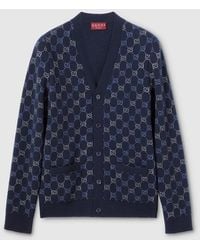 Gucci - Gg Double Wool Knit Sweater - Lyst