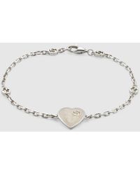 Gucci - Heart Bracelet With Interlocking G - Lyst
