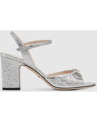 Gucci - Mid-Heel Sandal With Horsebit, Uk - Lyst