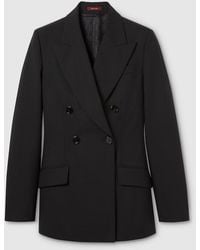 Gucci - Double-Breasted Light Wool Jacket - Lyst