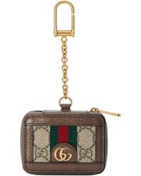 Gucci Ophidia Keychain Case For Airpods - Natural