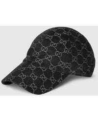 Gucci - Gg Cotton Denim Baseball Hat - Lyst