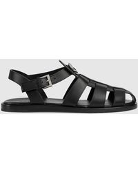 Gucci - Sandal With Buckle - Lyst