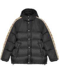 Gucci gg Jacquard Nylon Padded Coat - Black