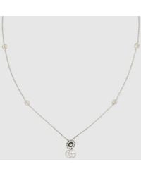 Gucci - Gg Marmont Mother Of Pearl Necklace - Lyst