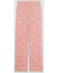 Gucci - スクリプト フローラル レース パンツ, ピンク, ウェア - Lyst