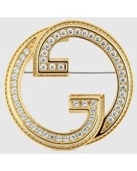 Gucci - Blondie Crystal Brooch - Lyst