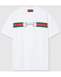 Gucci - Cotton Jersey T-Shirt - Lyst