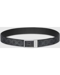 Gucci - Gg Belt With Rectangular Buckle, Size 100 - Lyst